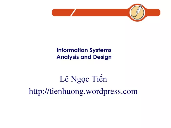 information systems analysis and design