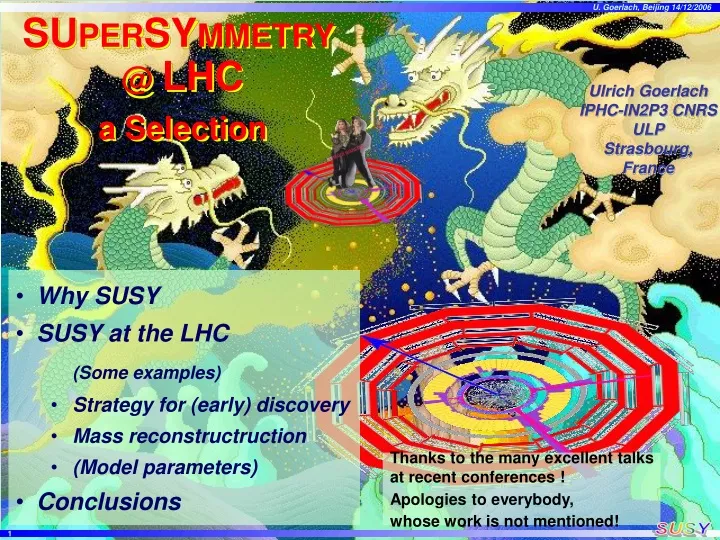 su per sy mmetry @ lhc a selection