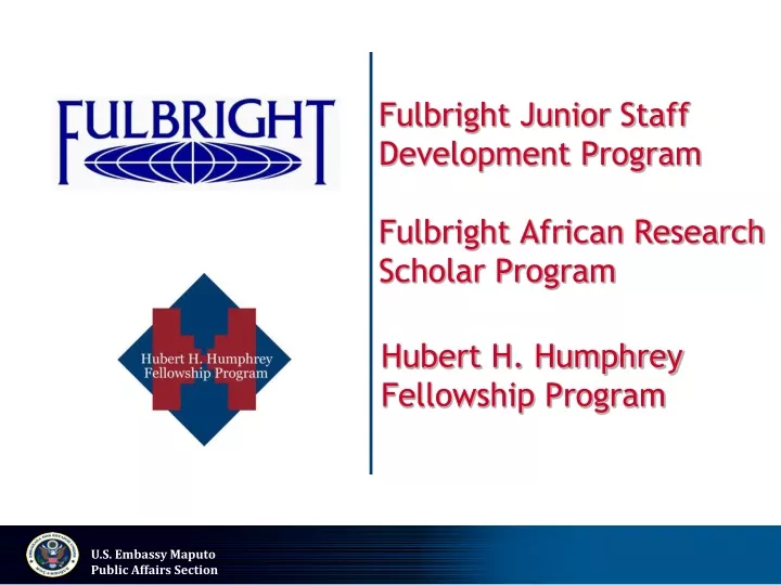 fulbright junior staff development program fulbright african research scholar program