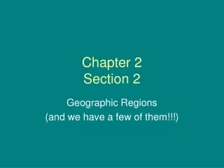 Chapter 2  Section 2