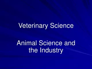 Veterinary Science