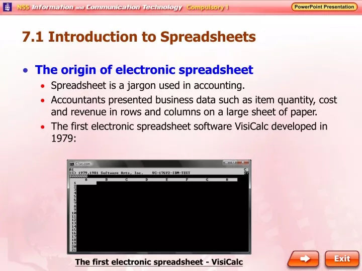 7 1 introduction to spreadsheets