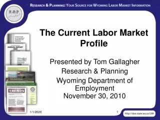 The Current Labor Market Profile