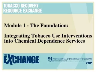 Module 1 - The Foundation: Integrating Tobacco Use Interventions into Chemical Dependence Services