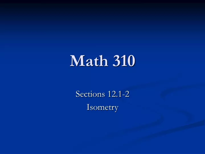 math 310