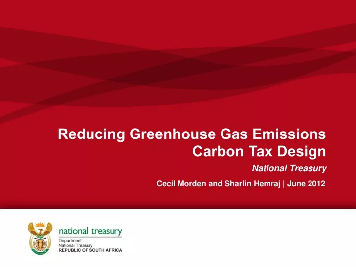 reducing greenhouse gas emissions carbon tax design