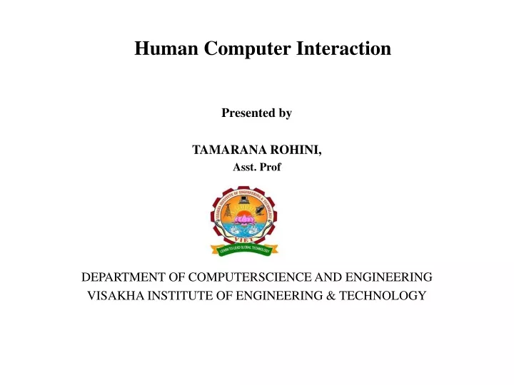 human computer interaction