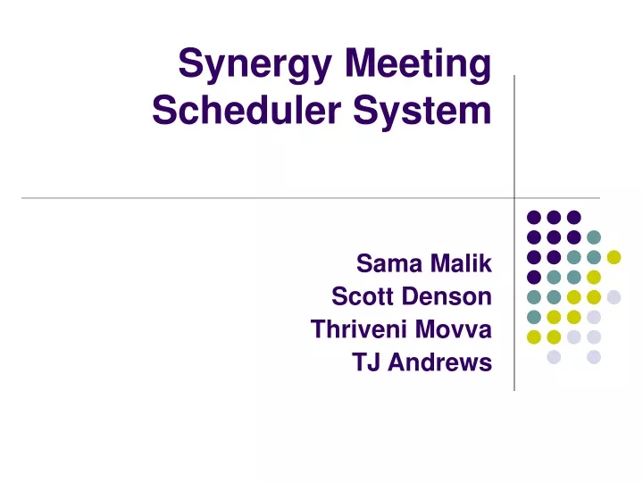 synergy meeting scheduler system