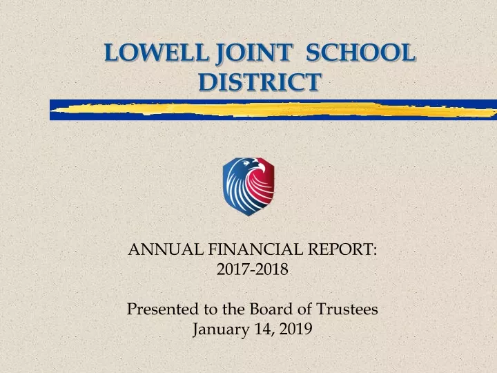 lowell joint school district