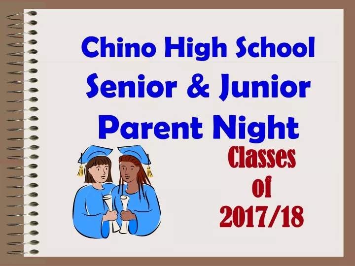 chino high school senior junior parent night