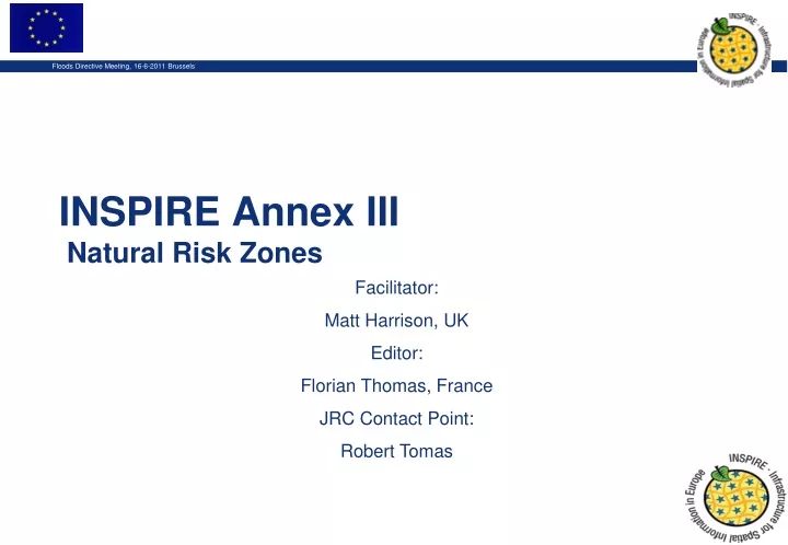 inspire annex iii natural risk zones