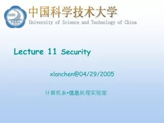 Lecture 11  Security