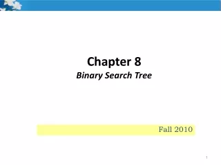 Chapter 8 Binary Search Tree