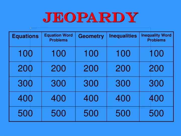 jeopardy