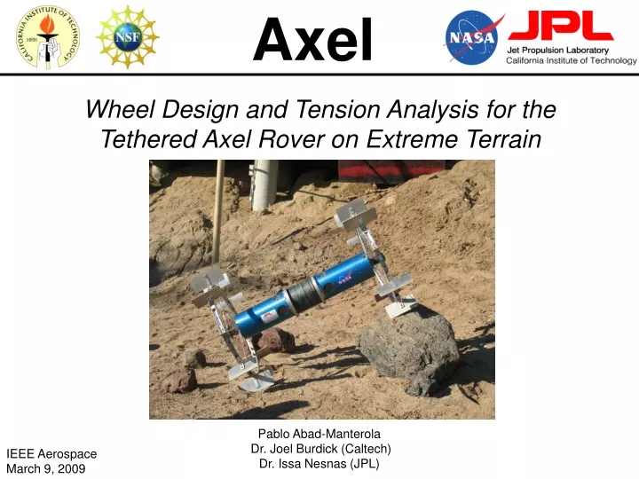 wheel design and tension analysis for the tethered axel rover on extreme terrain