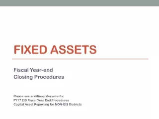 Fixed Assets