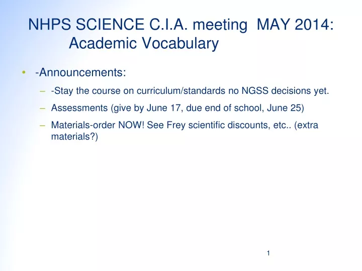 nhps science c i a meeting may 2014 academic vocabulary