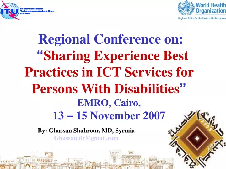 regional conference on sharing experience best