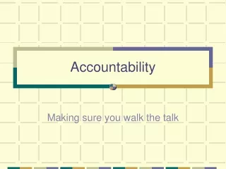 Accountability