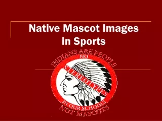 Native Mascot Images  in Sports