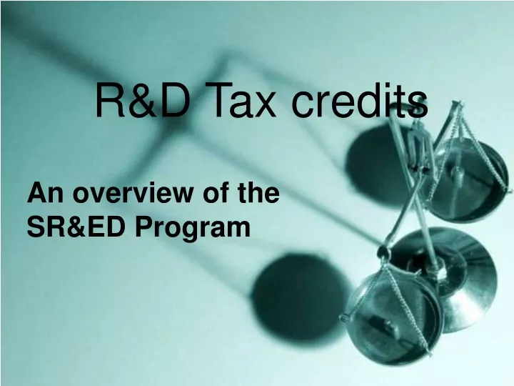 r d tax credits