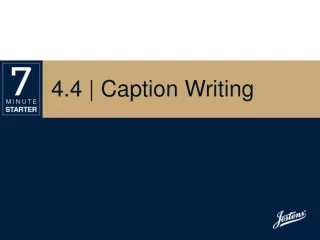 4.4 | Caption Writing