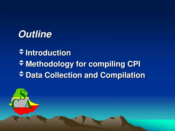outline introduction methodology for compiling cpi data collection and compilation
