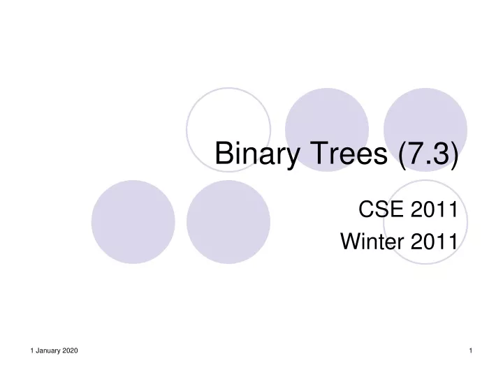 binary trees 7 3