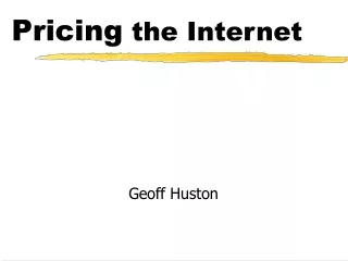 Pricing  the Internet