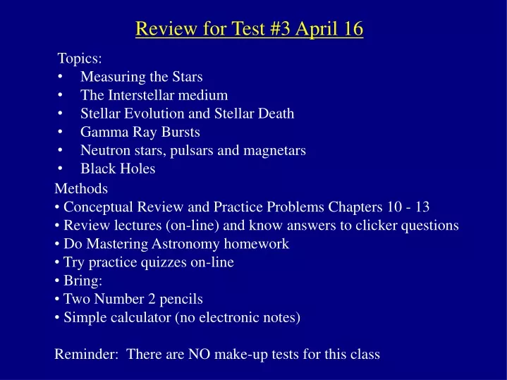 review for test 3 april 16