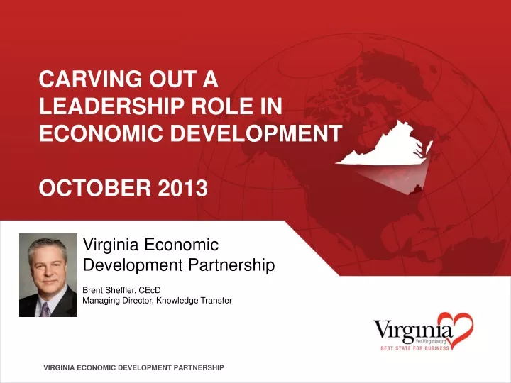 carving out a leadership role in economic development october 2013