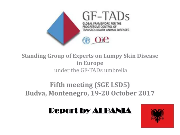 standing group of experts on lumpy skin disease in europe under the gf tads umbrella