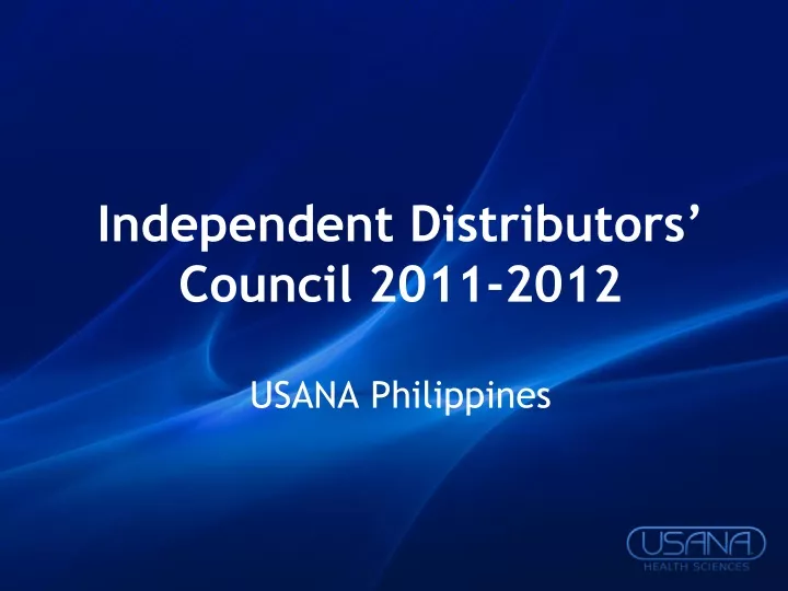 independent distributors council 2011 2012