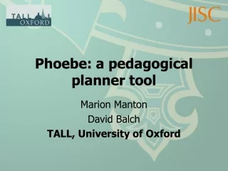 Phoebe: a pedagogical planner tool