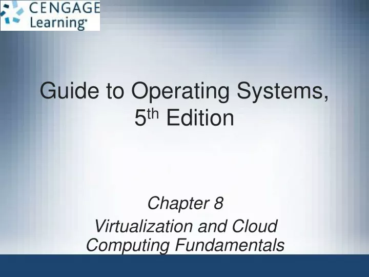 guide to operating systems 5 th edition
