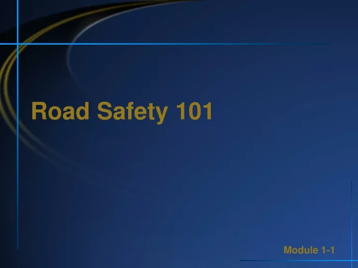 road safety 101