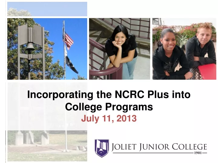 incorporating the ncrc plus into college programs