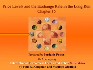 Price Levels and the Exchange Rate in the Long Run Chapter 15