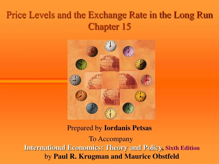 price levels and the exchange rate in the long