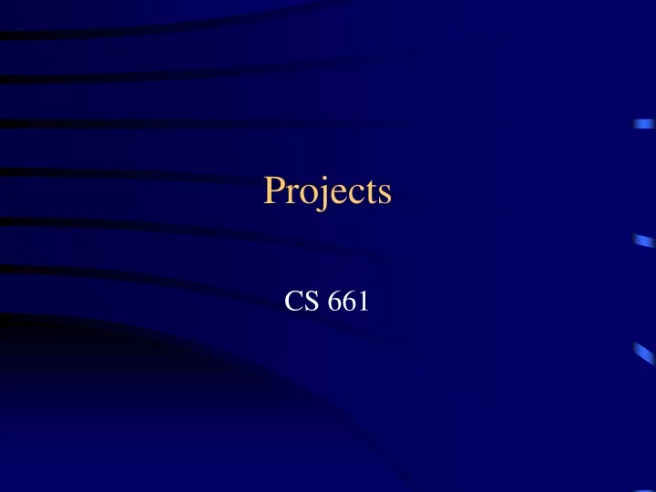 projects