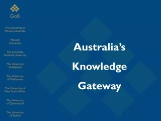 Australia’s  Knowledge  Gateway