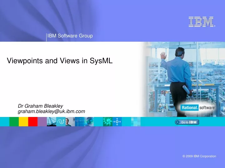 viewpoints and views in sysml