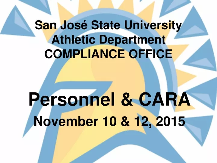 san jos state university athletic department compliance office