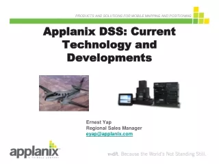 Applanix DSS: Current Technology and Developments