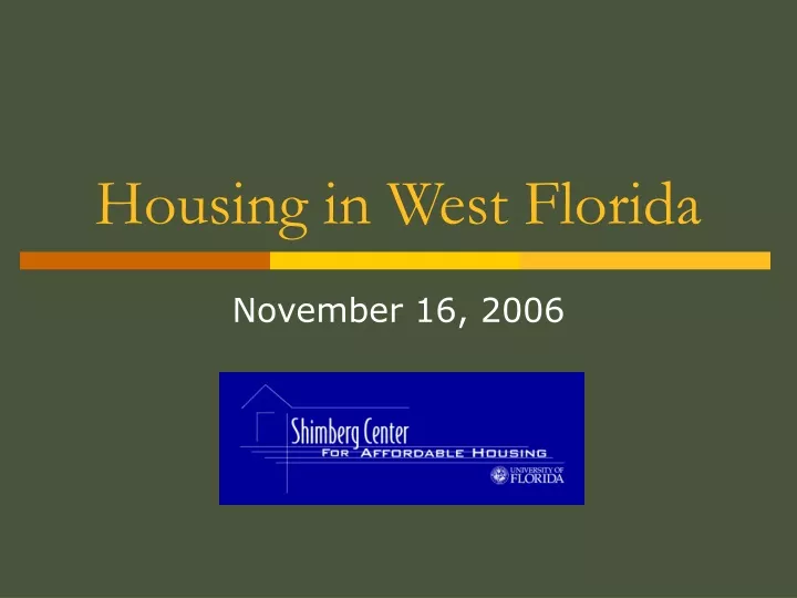 housing in west florida