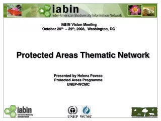 Protected Areas Thematic Network