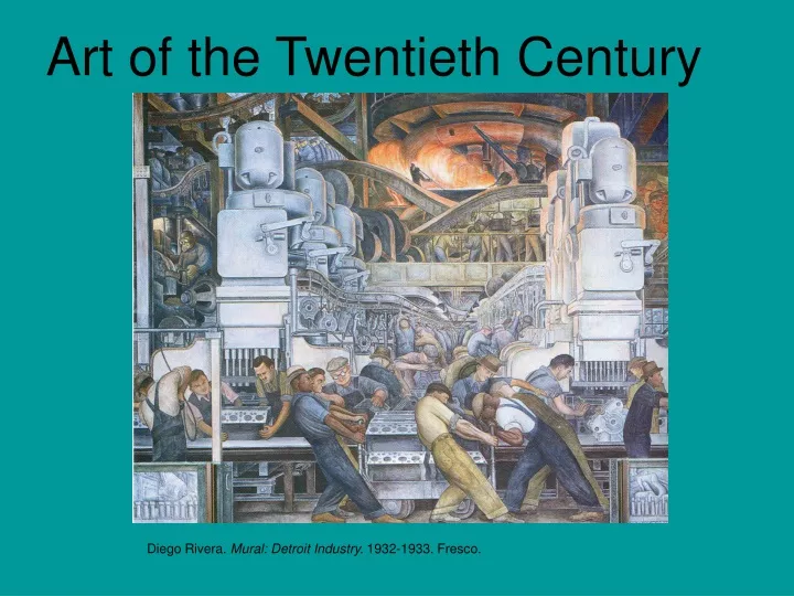 art of the twentieth century