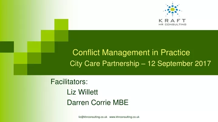 conflict management in practice