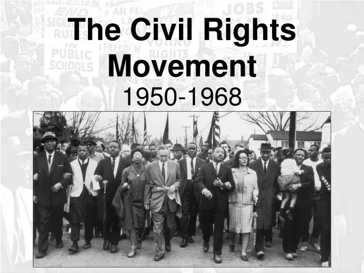 the civil rights movement