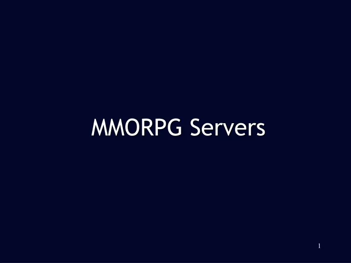 mmorpg servers